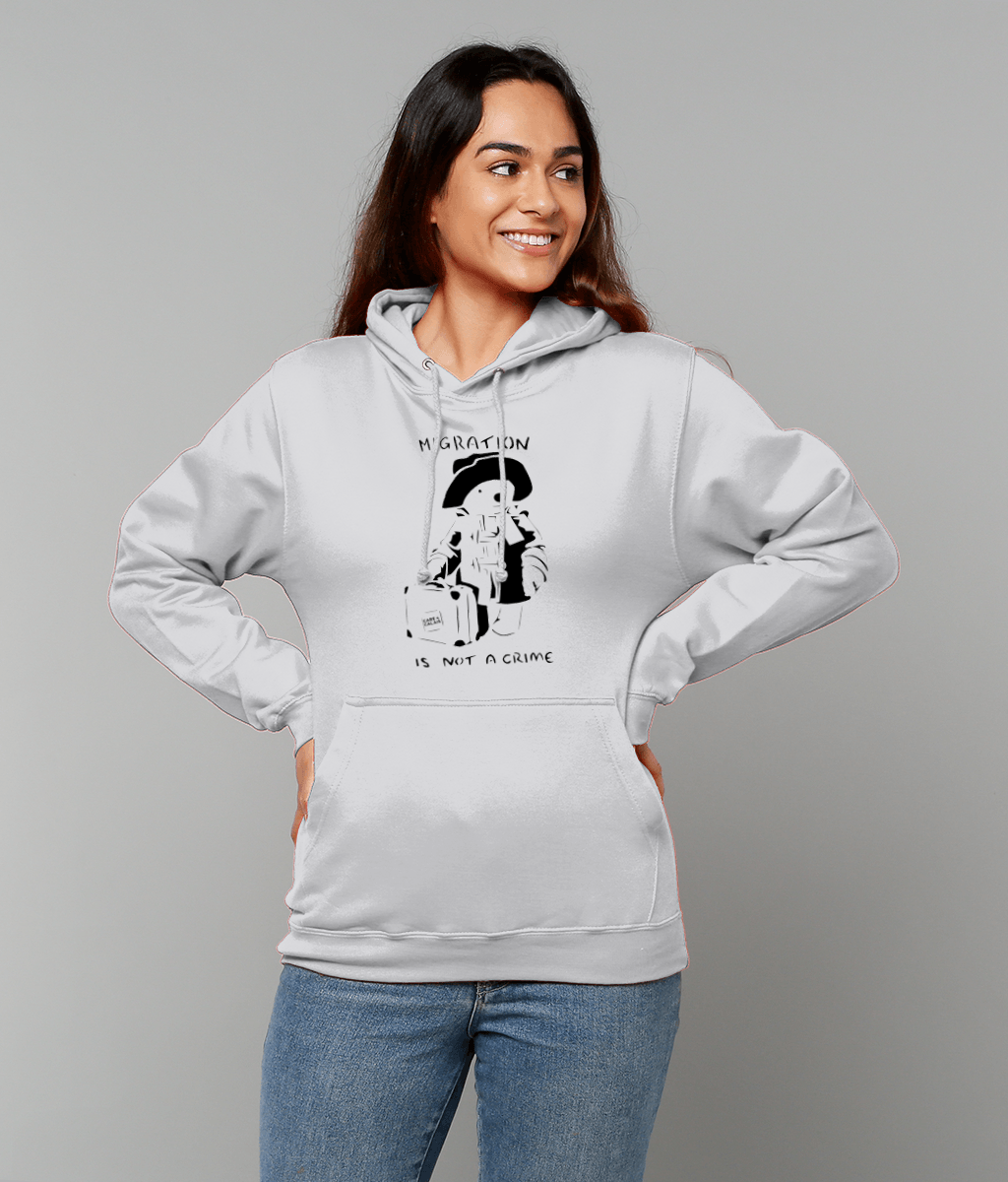 Migration Is Not A Crime T-Hoodie - Women's