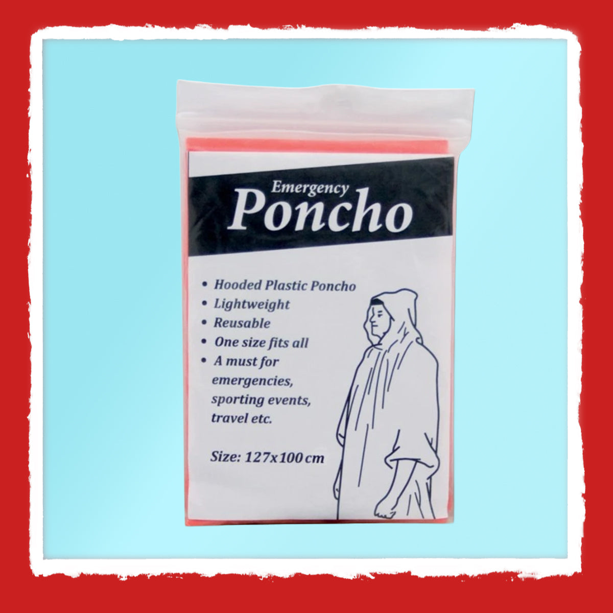 Emergency Rain Poncho
