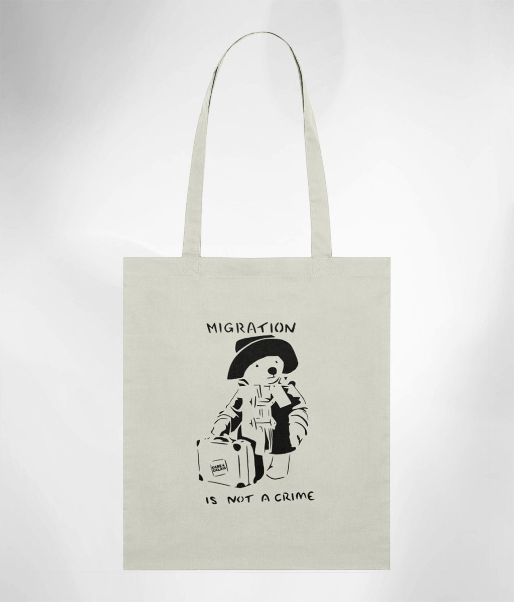 Migration Is Not A Crime Tote Bag