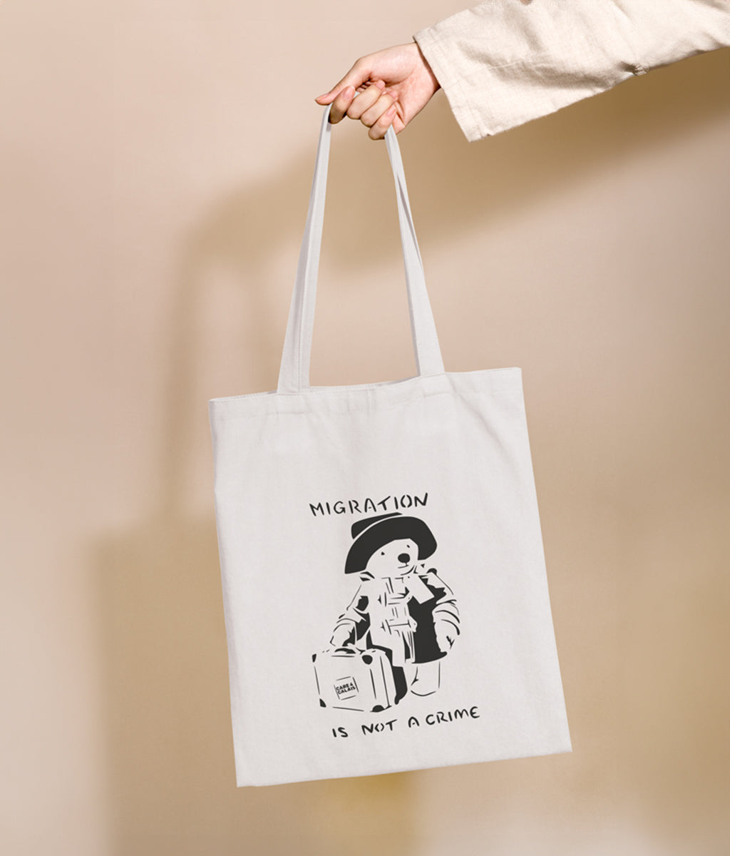 Migration Is Not A Crime Tote Bag