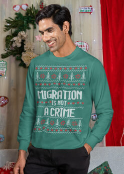 Migration is not a Crime - Ugly Christmas Jumper